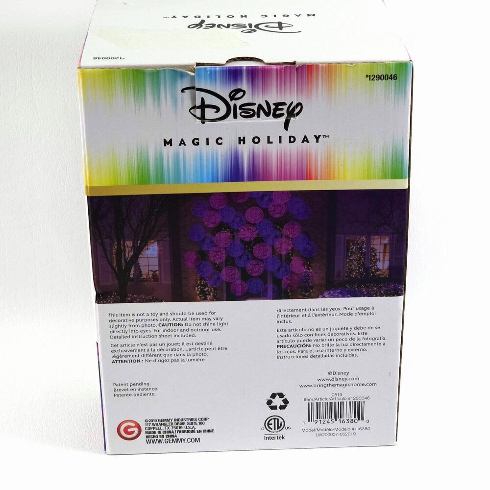 Disney Magic Holiday Princess Motion Mosaic Projection Reflector LED Spotlight - Picture 12 of 12